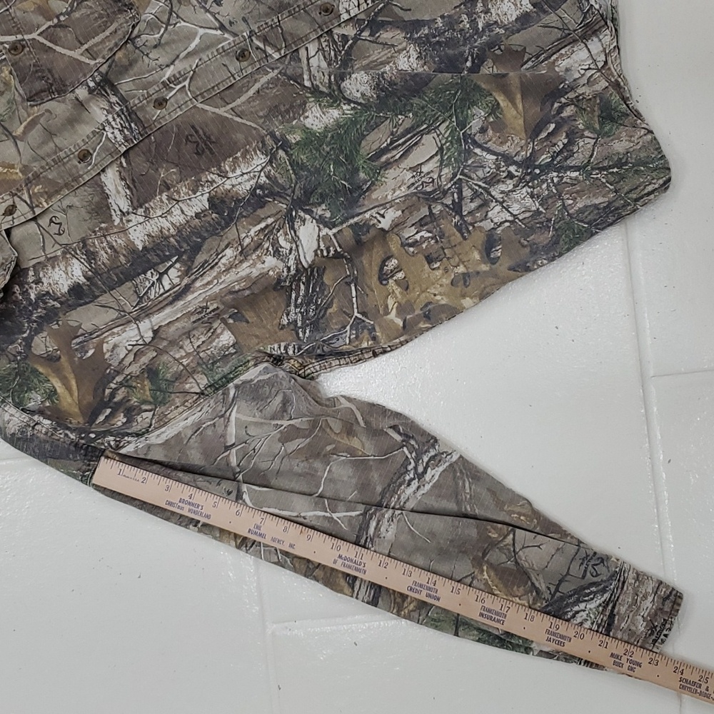 Bushmaster shirt men's size 2XL tan Realtree camouflage button down ripstop - Picture 7 of 14